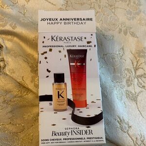 Kérastase Haircare Gift Set. Hair oil and night serum